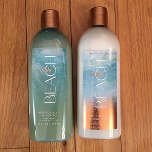 Bath & Body Works At The Beach Shampoo and Conditioner - Teal and White